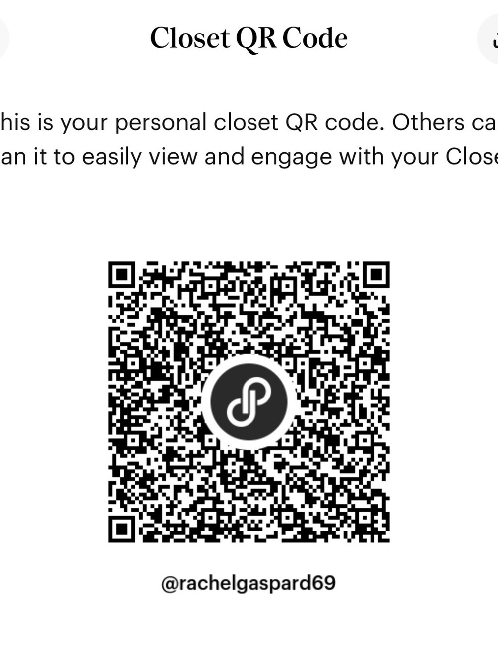 Closet QR Code Print - Black & White